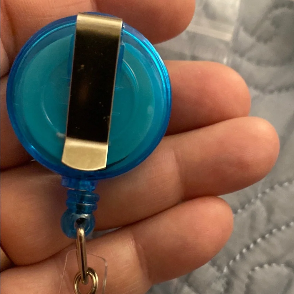 Blue badge reel /holder